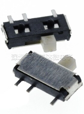 7脚拨动开关MSK12C02卡槽 带杠  卧式小拨动 迷你滑动动开关