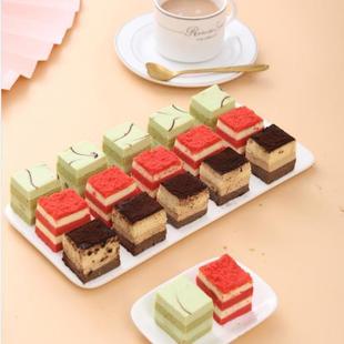 小馋童慕斯蛋糕网红一元西点摆摊商用批发自助餐酒店点心小蛋糕