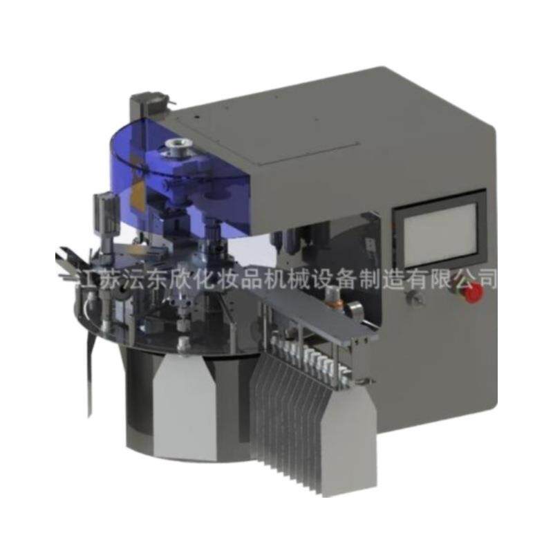 桌面转盘式自动灌装旋盖机自立吸嘴袋填充机洗衣液饮料牛奶灌装机