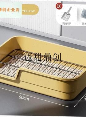 厕所20mmf超大号防外溅斜口围栏中大型犬专用狗狗厕所防尿溅,