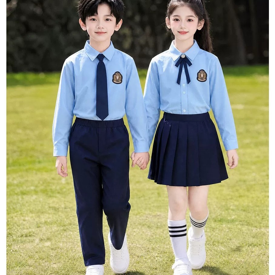 中小学生大合唱演出服儿童英伦风校服班服诗歌朗诵主持演讲表演服
