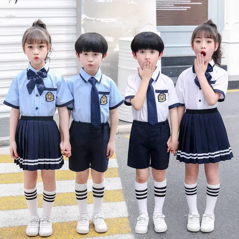 六一合唱演出服中小学生夏季班服英伦风幼儿园园服儿童校服毕业照