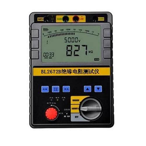 现货供应BL2672B绝缘电阻测试仪(5000Ｖ/10000Ｖ)交直流测试仪