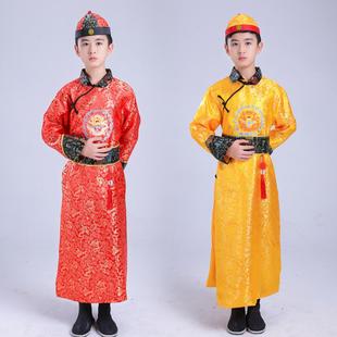 儿童古装清朝贝勒服阿哥装男童满族服装公子少爷服民族风小孩子服