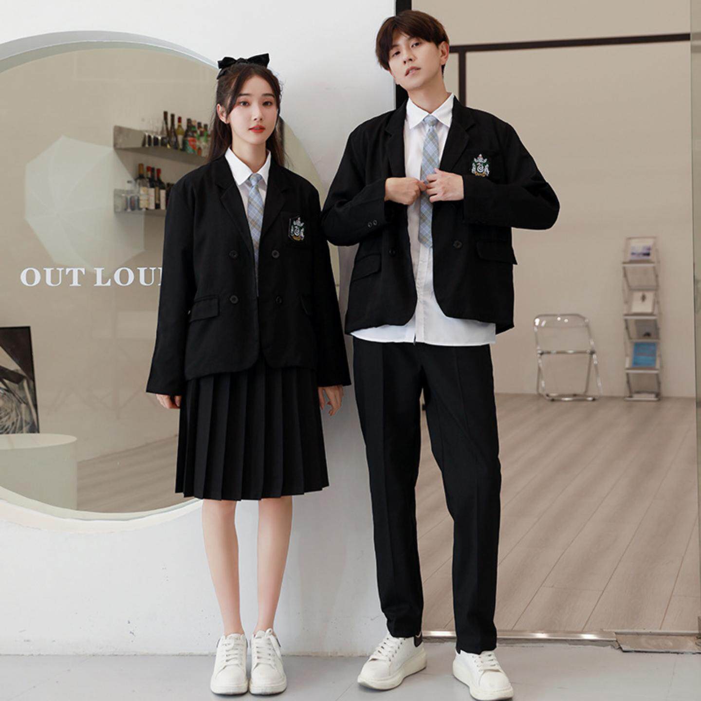 韩版学院风夏季校服套装