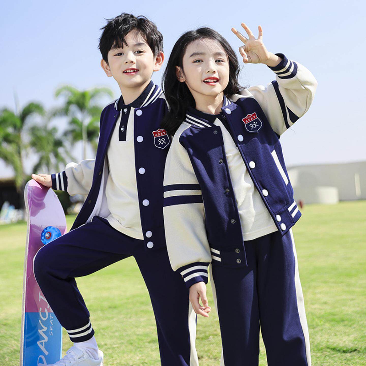 小学生校服套装英伦风棒球服