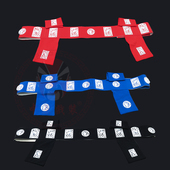 戏曲舞台演出官带骨片玉带龙袍莽袍腰带 软玉带改良角带 戏剧戏装