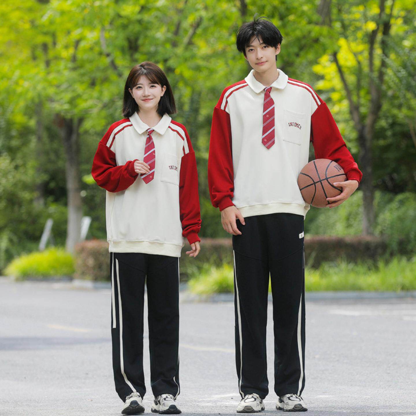 班服卫衣学院风套装新款初中高中学生运动会开幕式合唱朗诵演出服