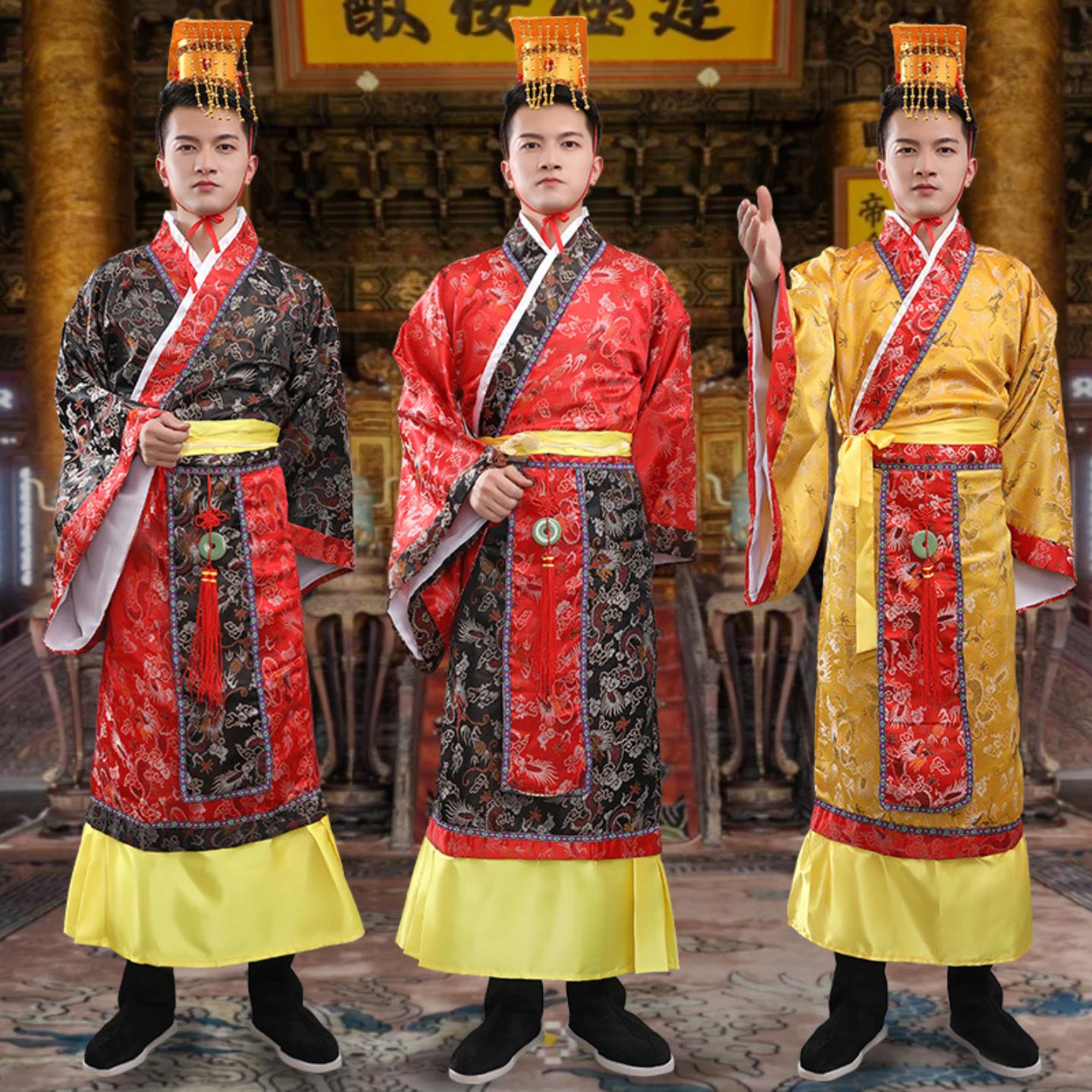 古装龙袍成人演出服太子服儿童