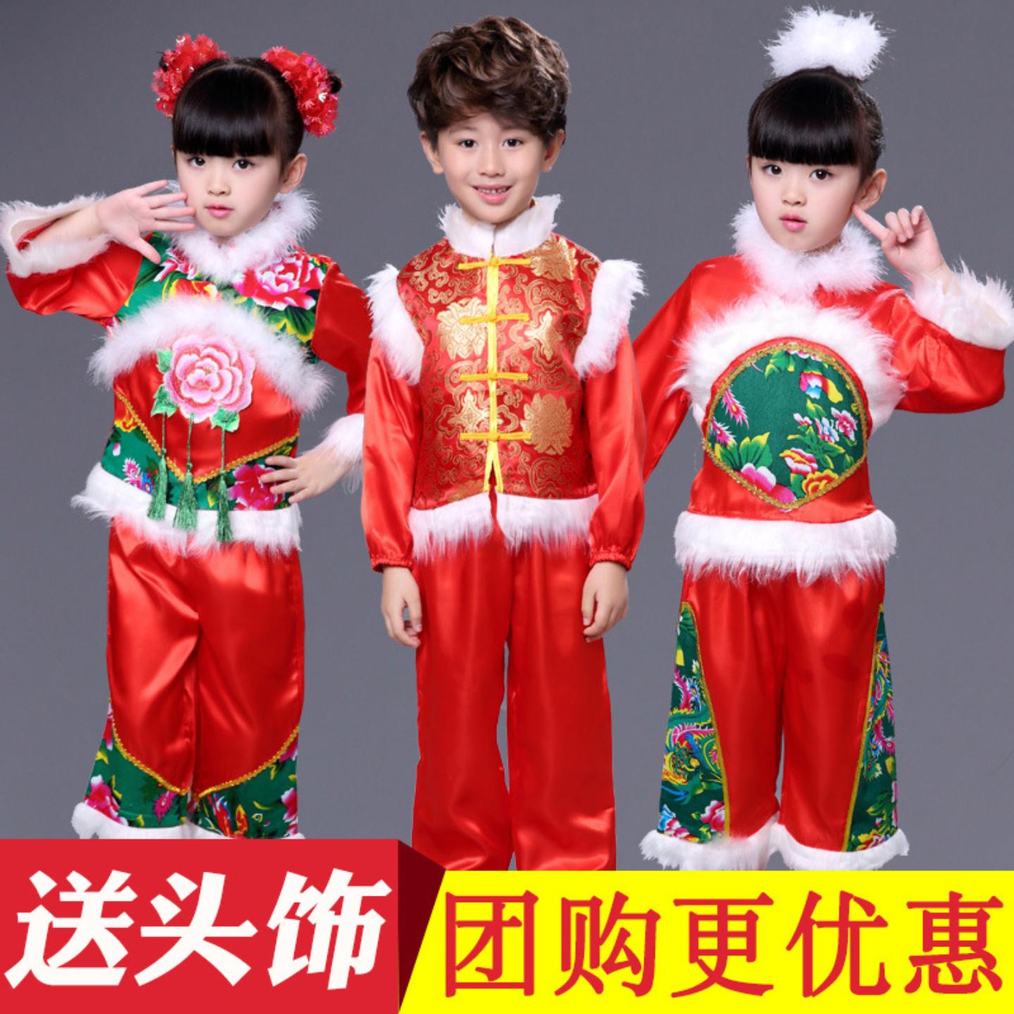 男女儿童元旦春节喜庆灯笼开门