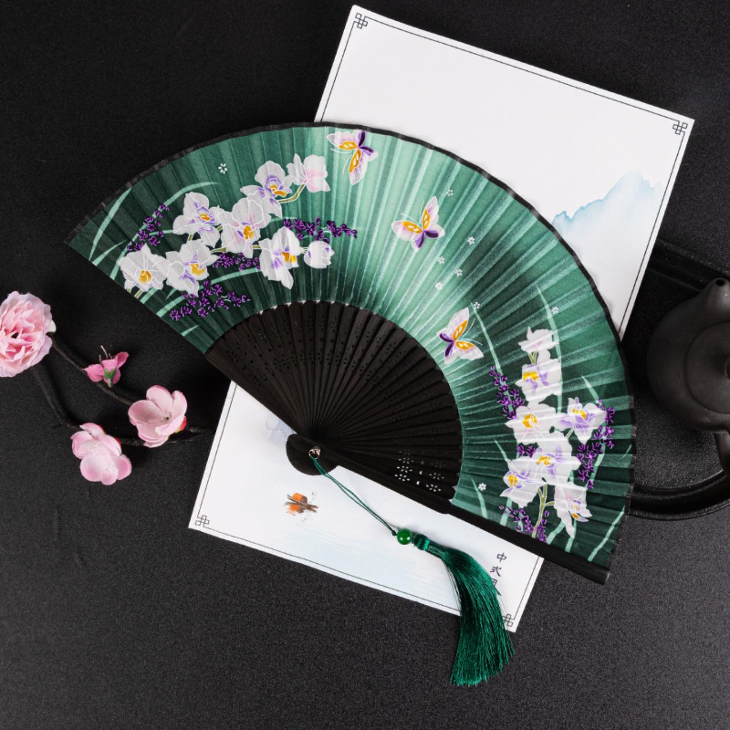 中女士扇子日式古风折扇舞蹈扇