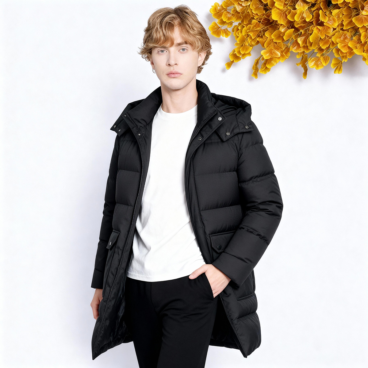 J.benato/宾度商务中长款羽绒服