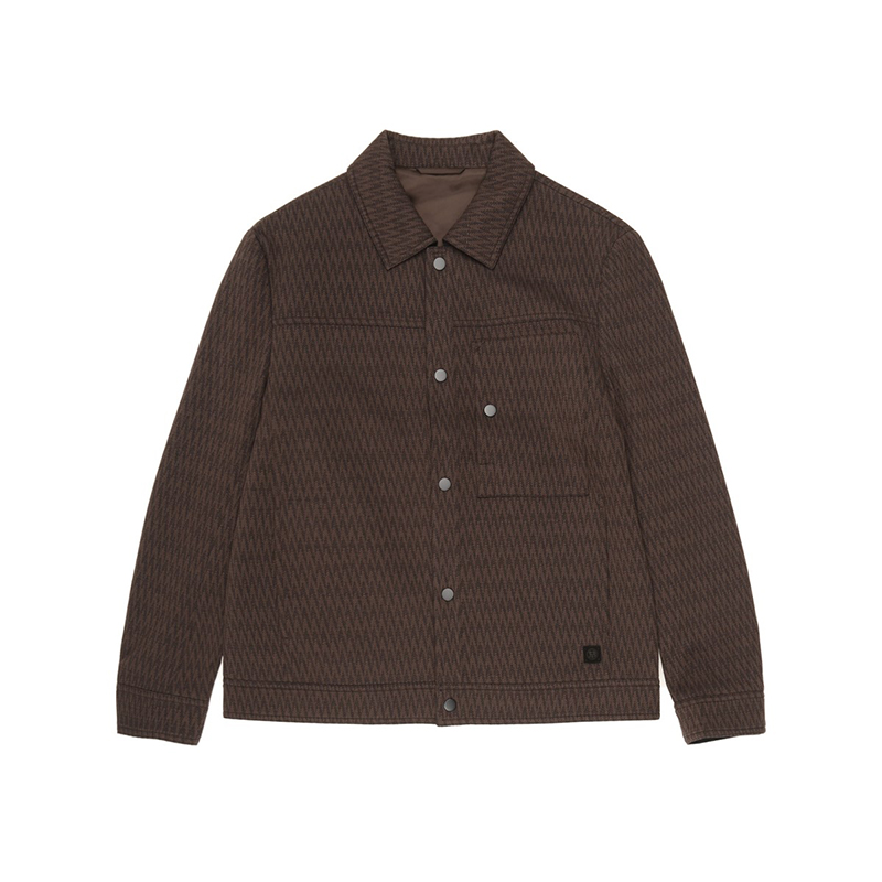 翻领夹克男时尚百搭纽扣外套