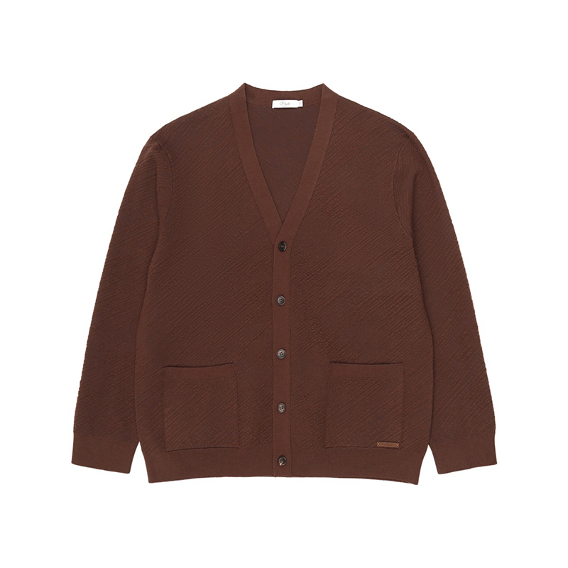 J.benato/宾度老钱风V领针织开衫