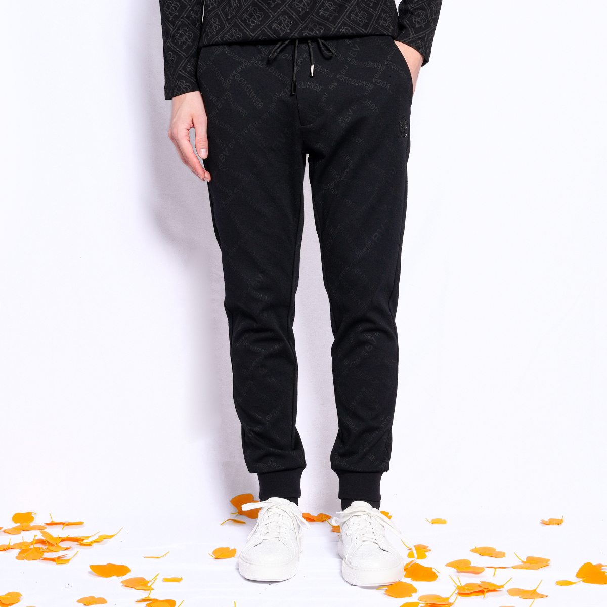 J.benato/宾度独家松紧腰九分裤