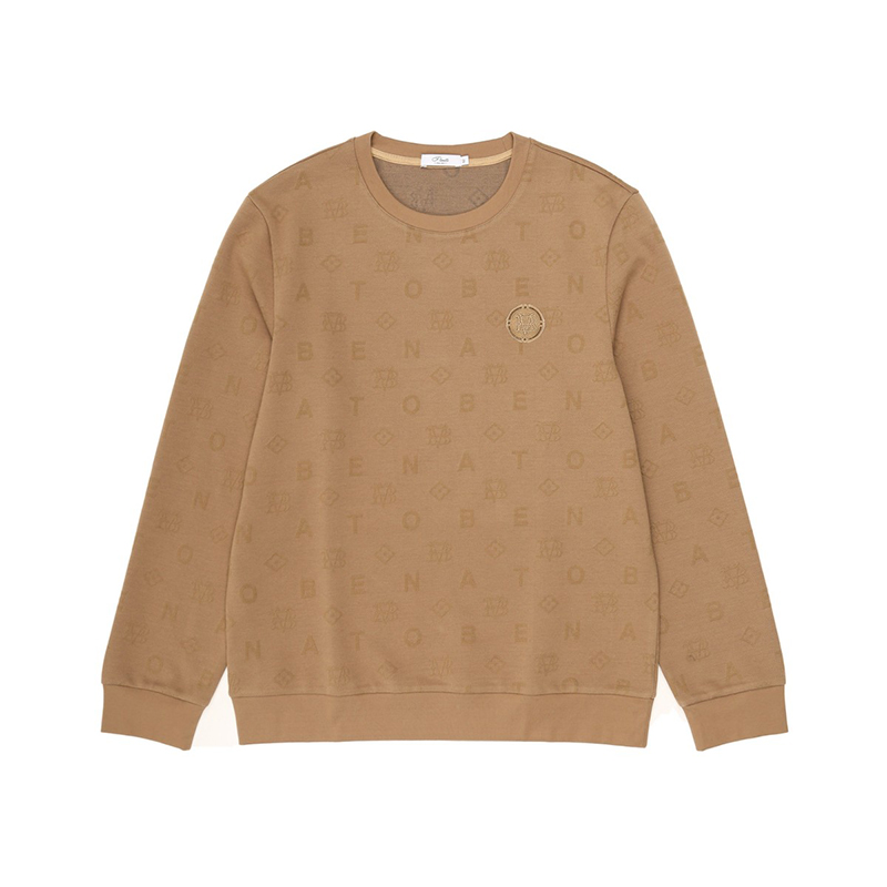 J.benato潮流字母满印刺绣卫衣