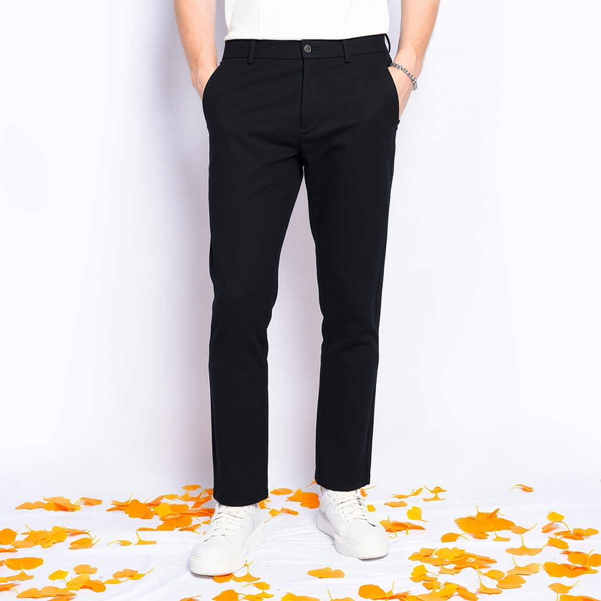 商务休闲裤男士直筒长裤
