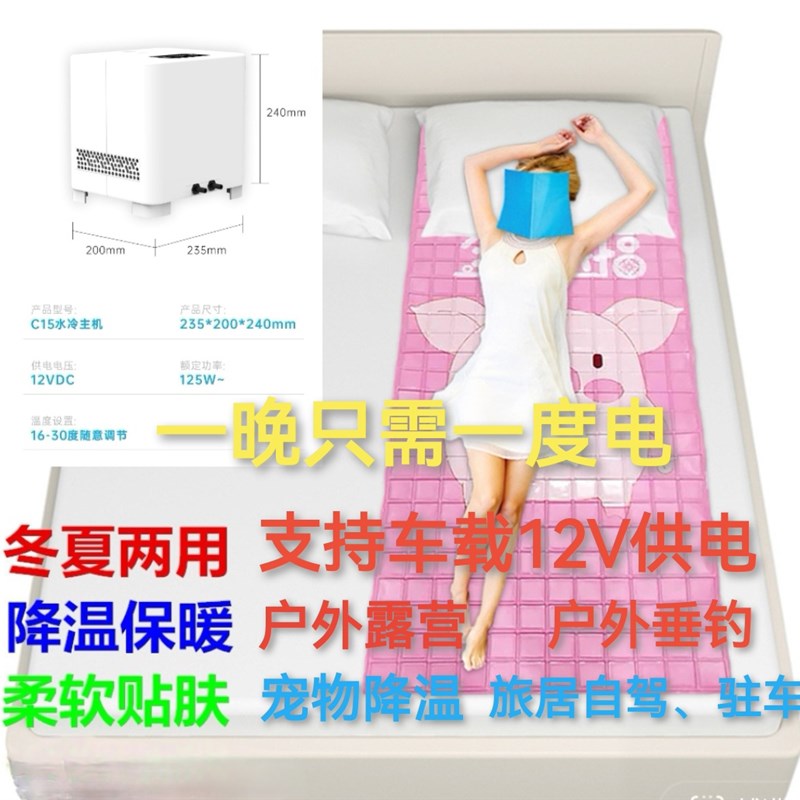 水冷床垫制冷毯冰垫水凉席夏季物理降温神器宠物学生宿舍工地电冷