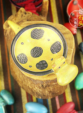 特色新家礼物工艺品摆件纯手工石头雕刻桌面装饰收纳动物碗办公室