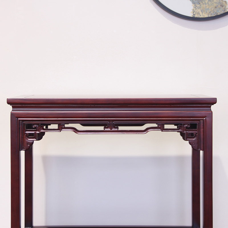 新中式角几全实木沙发缝隙窄边几长方条桌侧边柜茶几客厅茶水桌子