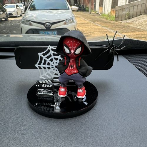 新款蜘蛛侠汽车临时停车号码牌网红个性车内摆件车载挪车电话牌