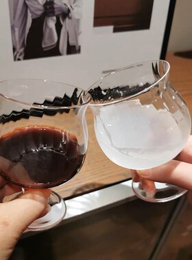 手作欧式创意果汁杯 复古香槟矮腿玻璃水杯 甜酒杯鸡尾酒杯子