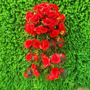 路引花篮42朵下垂花拱门花架花柱罗马柱T台花束樱花拱门引路花台