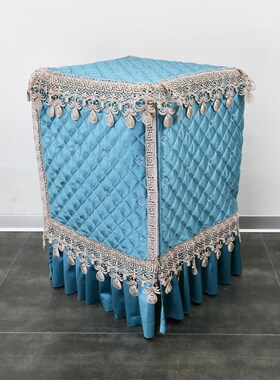 定制保险柜罩欧式全包灰色拉链防尘罩空调扇置物架除湿机蓝色盖布