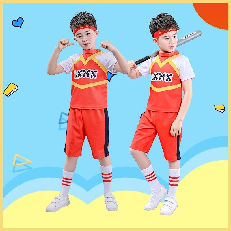 儿童啦啦队啦啦操中小学生健美操表演出服拉拉队女童比赛幼儿体操