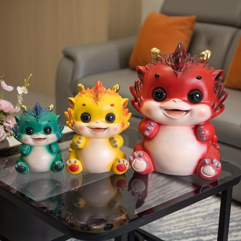 创意生肖龙存钱罐只进不出大号可爱储蓄罐客厅电视柜摆件生日礼物