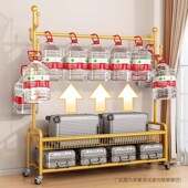 晾衣架落地卧室轻奢衣帽架家用室内床边可移动挂衣架简易置物架子