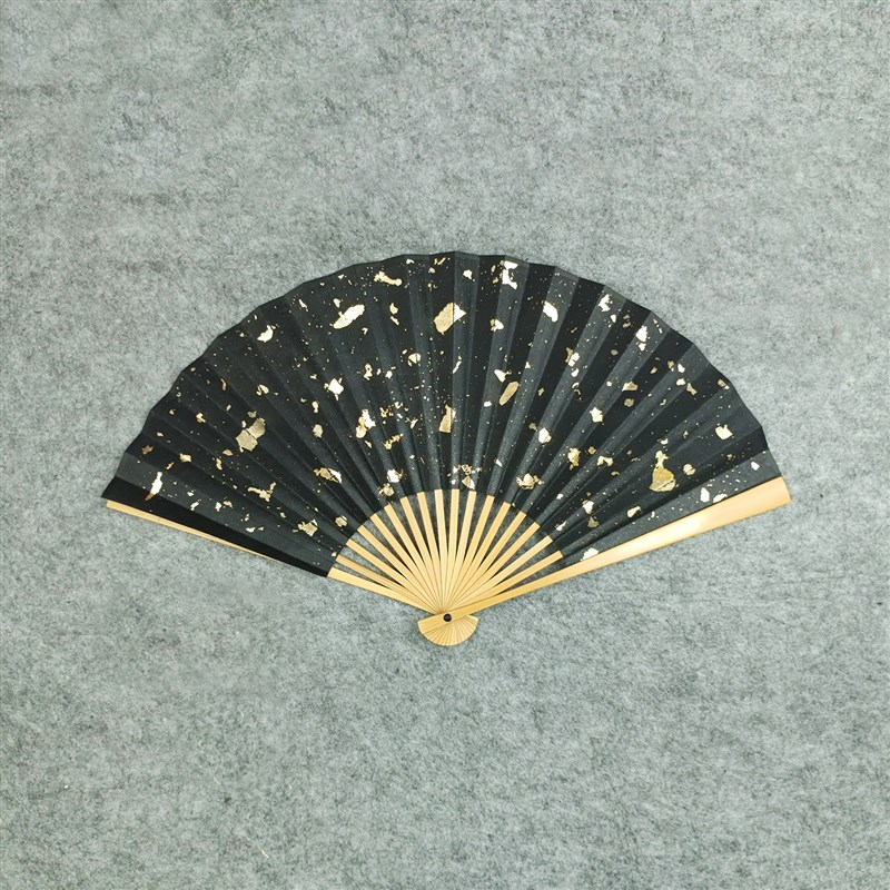 7/8/9.5寸玉竹折扇宣纸洒金扇面李白侠客行书法中国风古风定制