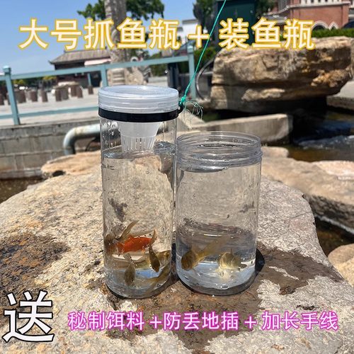 儿童户外捕鱼倒须抓鱼瓶捕捞神器