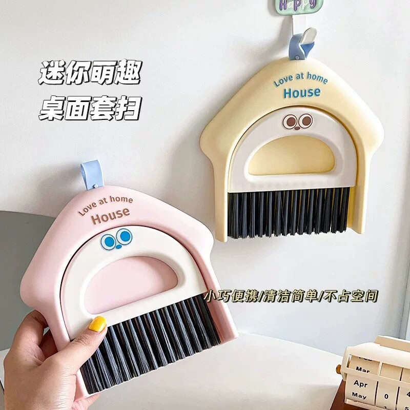 桌面清扫可爱小扫把簸箕套装