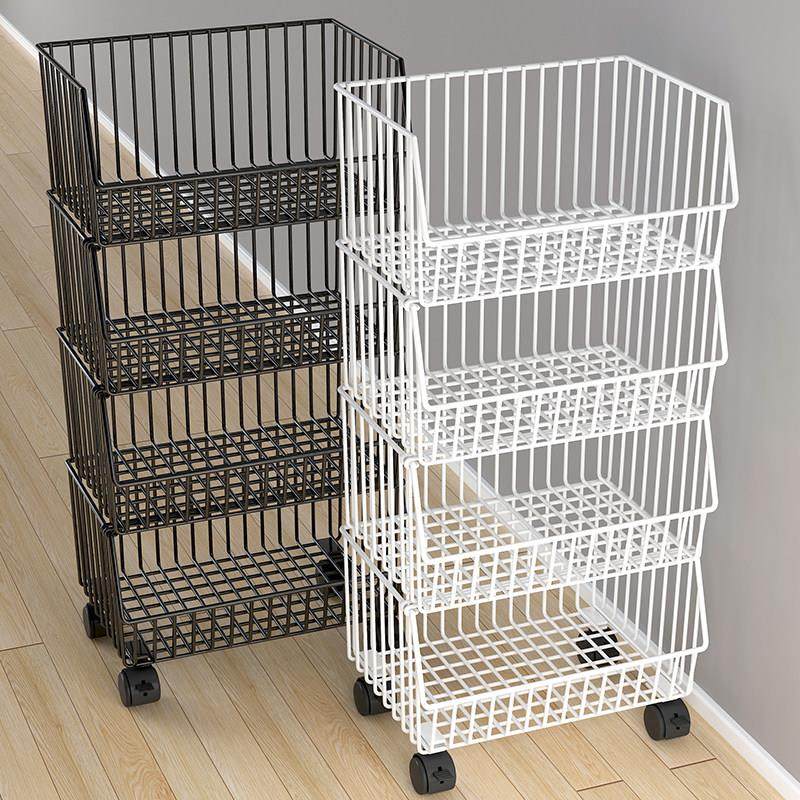 厨房置物架多层落地客厅零食收纳架水果蔬菜收纳柜家用移动小推车,收纳整理,整理架/置物架/收纳架,淘宝优惠券,粉丝福利购,淘宝优惠卷