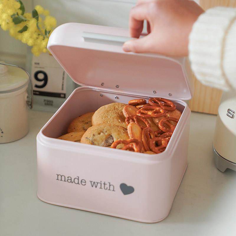桌面收纳盒零食面包收纳盒粉色少女心化妆品首饰收纳盒翻盖储物盒,收纳整理,桌面收纳盒,淘宝优惠券,粉丝福利购,淘宝优惠卷