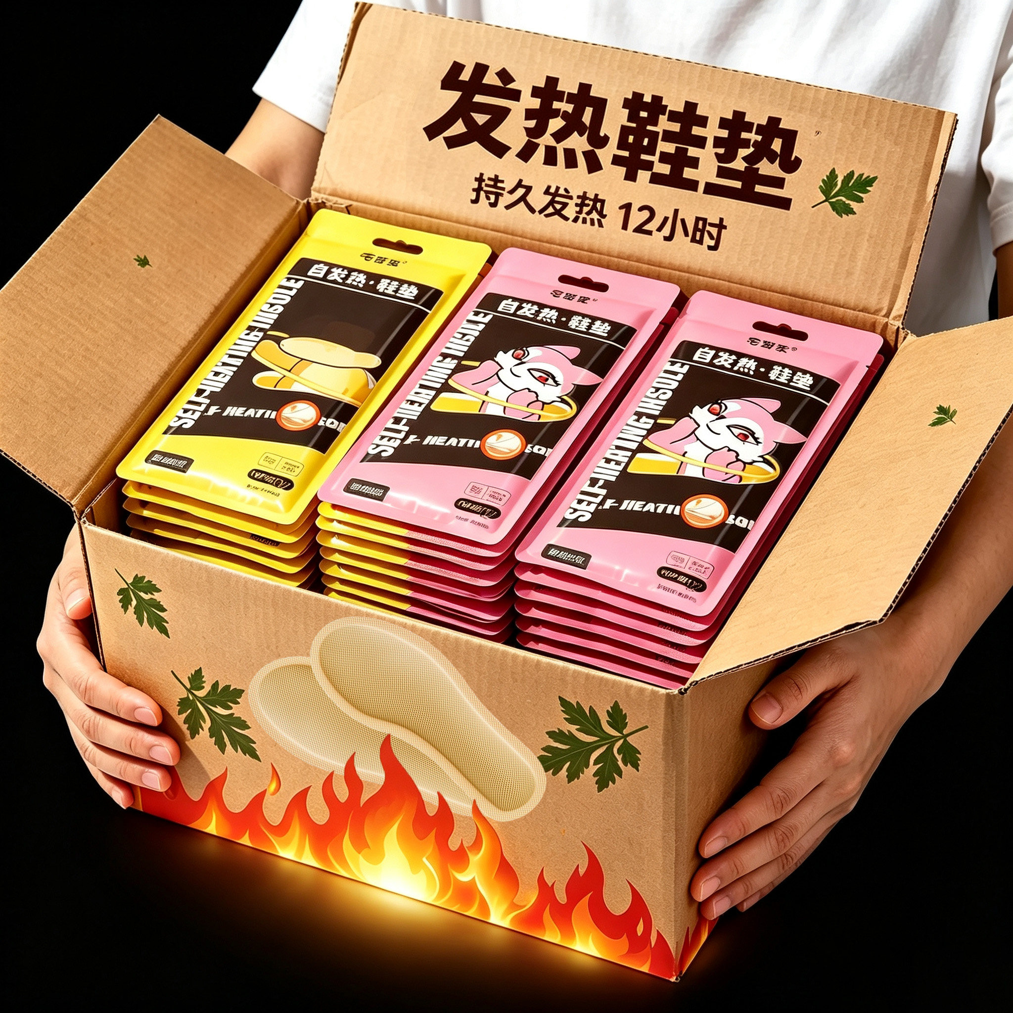 自发热鞋垫女男加热冬季自热鞋垫保暖贴加热垫加热鞋垫发热垫爆款