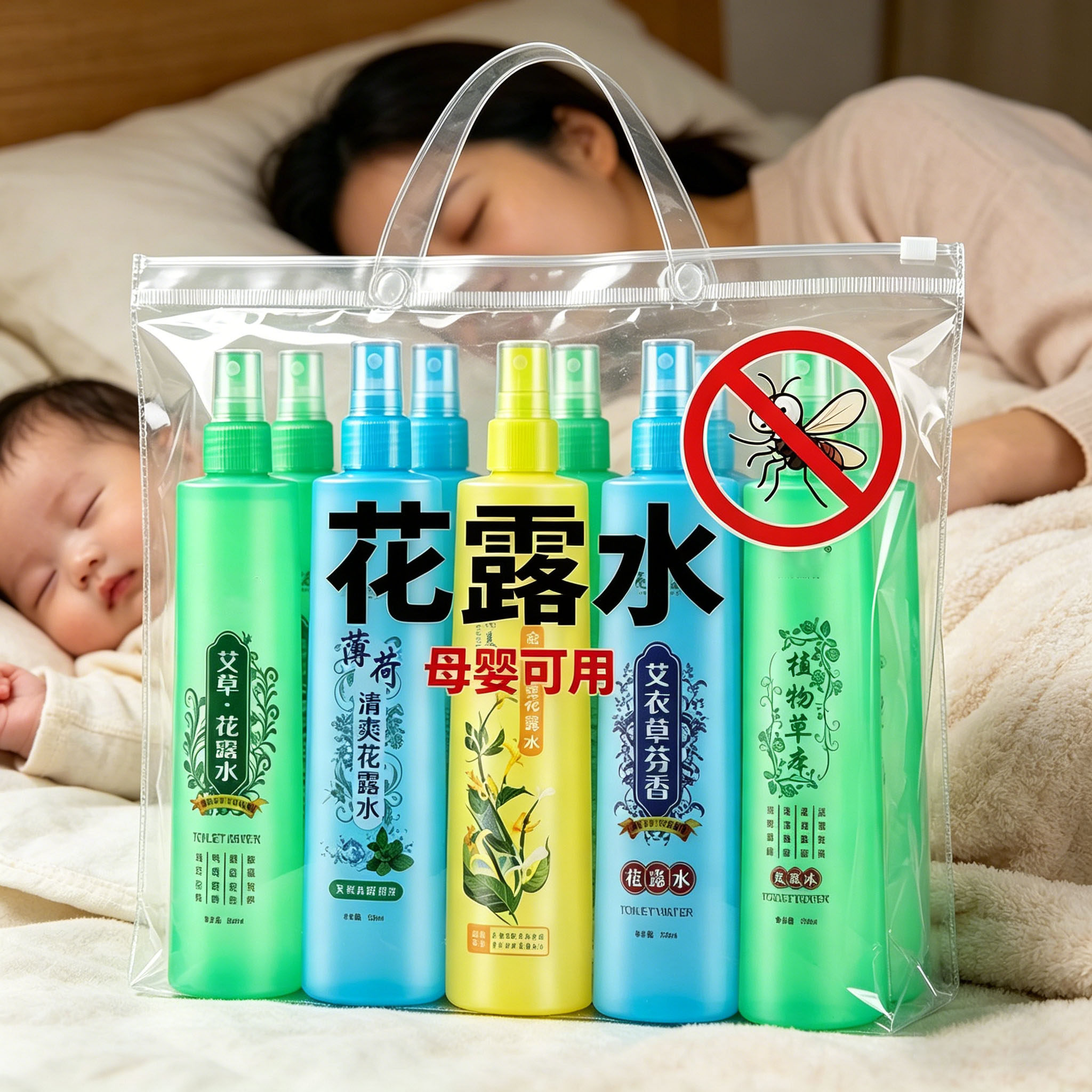 花露水大瓶清凉驱蚊止痒