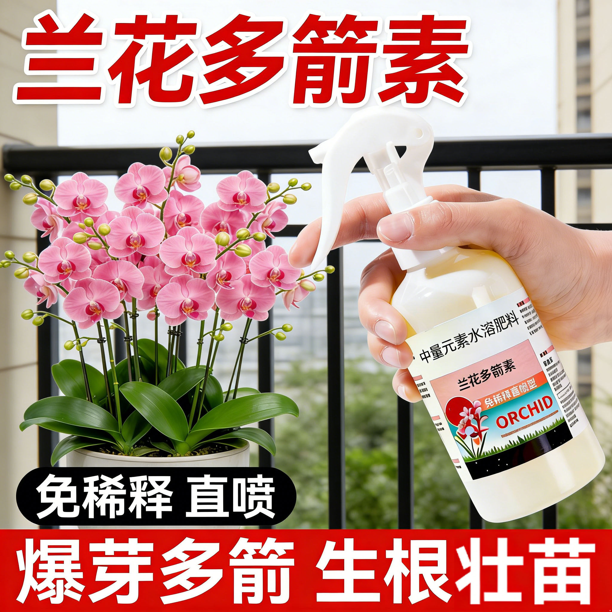 兰花多箭素爆芽素专用营养液
