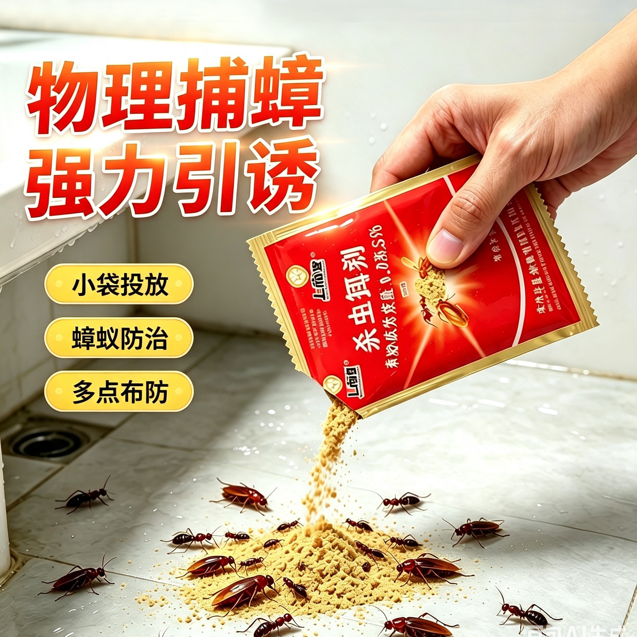 灭蟑螂药杀蟑饵剂强力小强胶饵