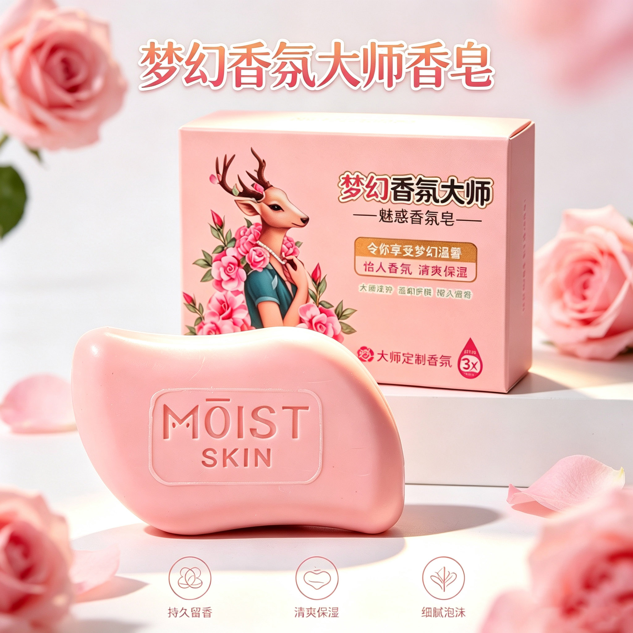 梦幻香氛皂香皂持久留香家用实惠大师香氛皂清爽保湿洗澡洗手洗脸