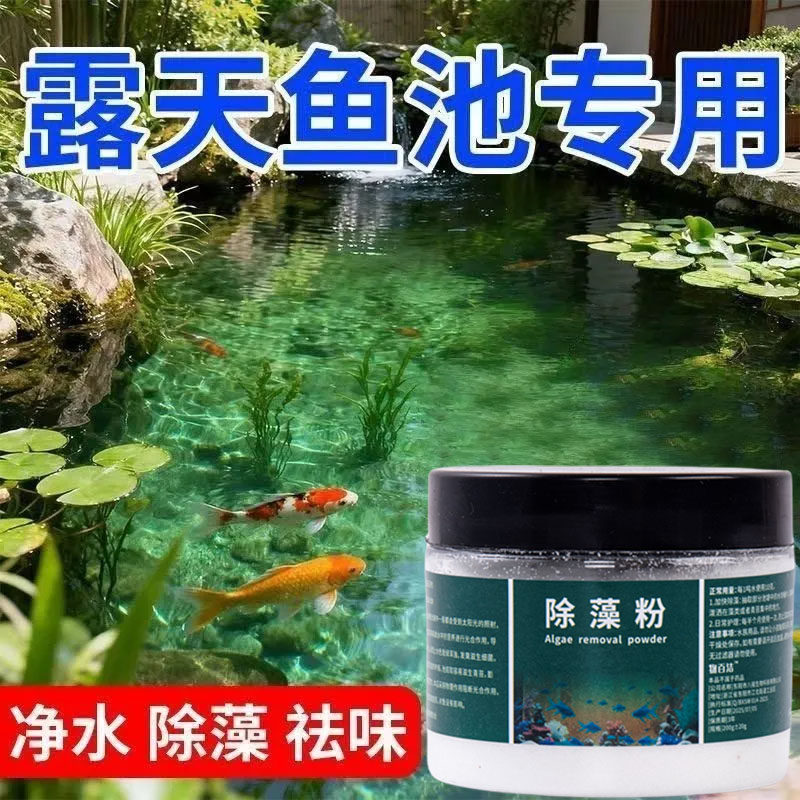 鱼池除藻粉露天鱼池净水剂