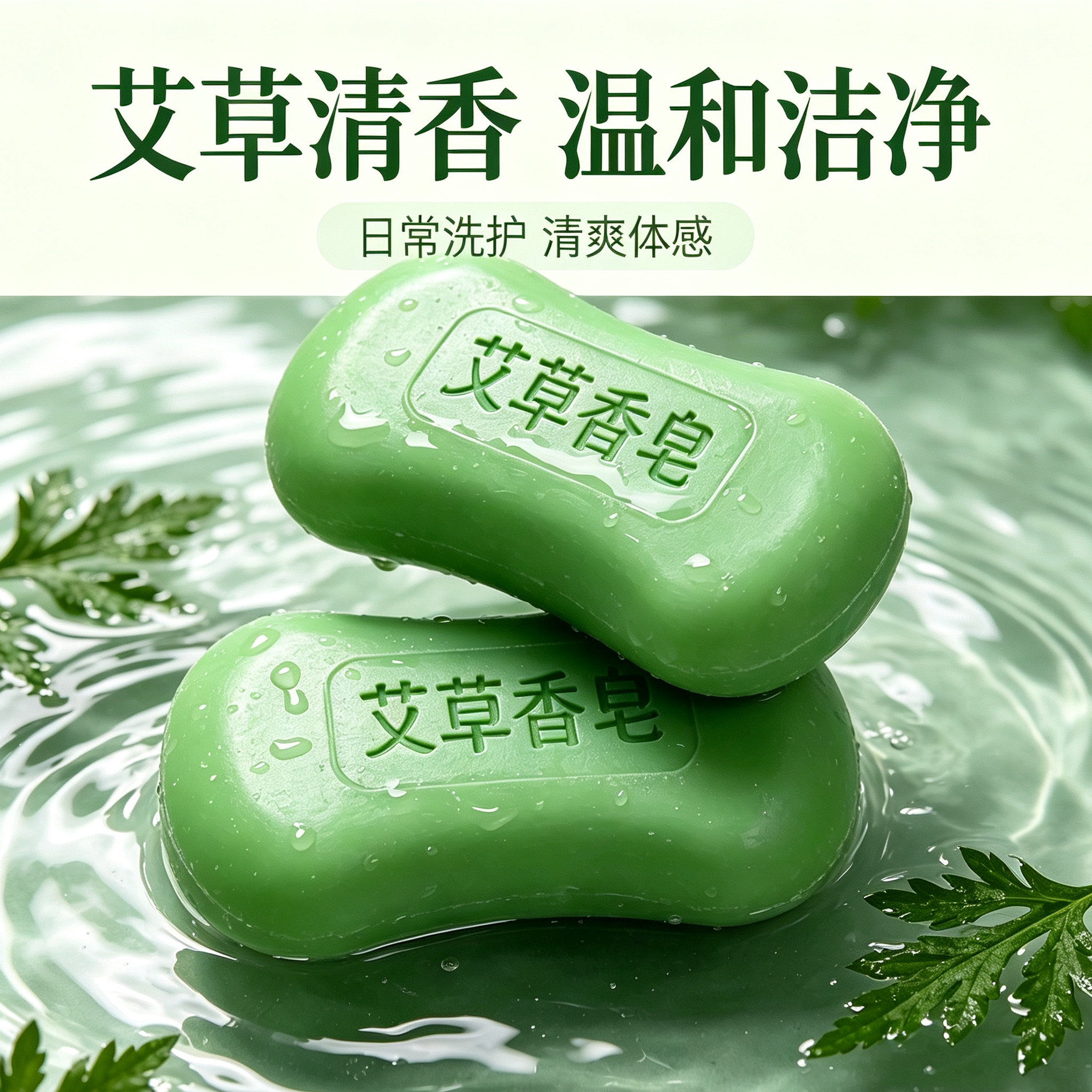 大号艾草皂正品老牌国货洗脸洗澡手头香皂夏季洗澡沐浴批发手工皂