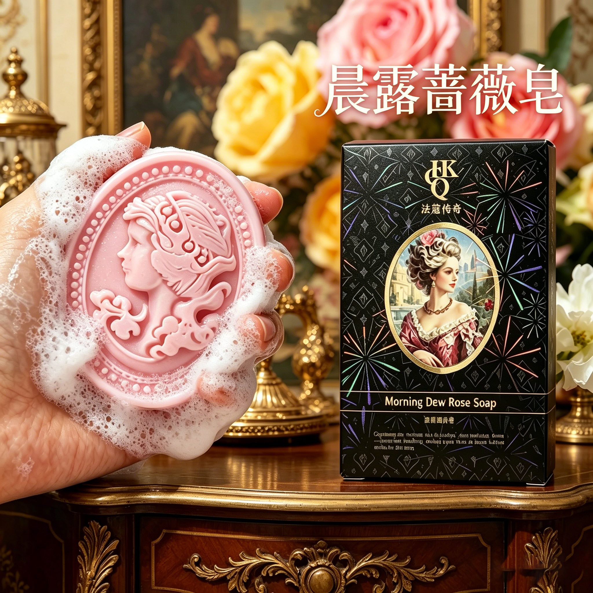 法蔻传奇晨露蔷薇皂香薰香皂