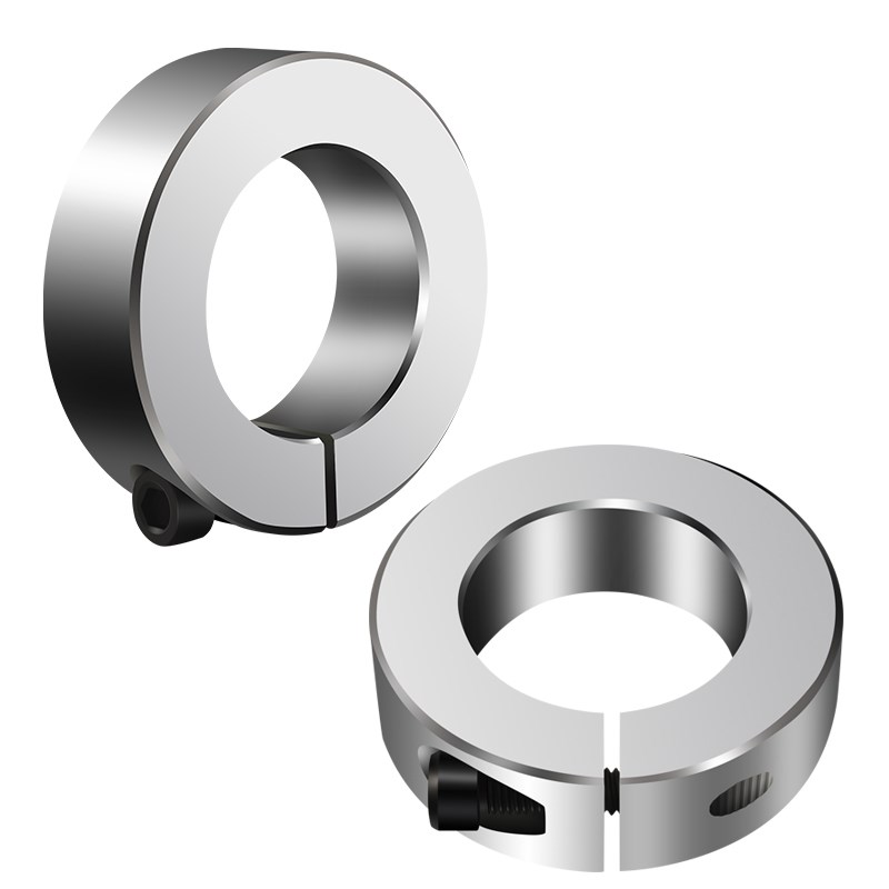 光轴固定环铝合金锁紧环开口型固定环I夹紧环轴套轴承限位环轴