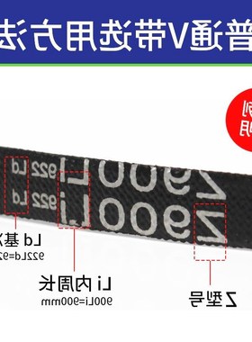 三力士三角皮带Z560Li Z580 Z584 Z600 Z610传动带Z型