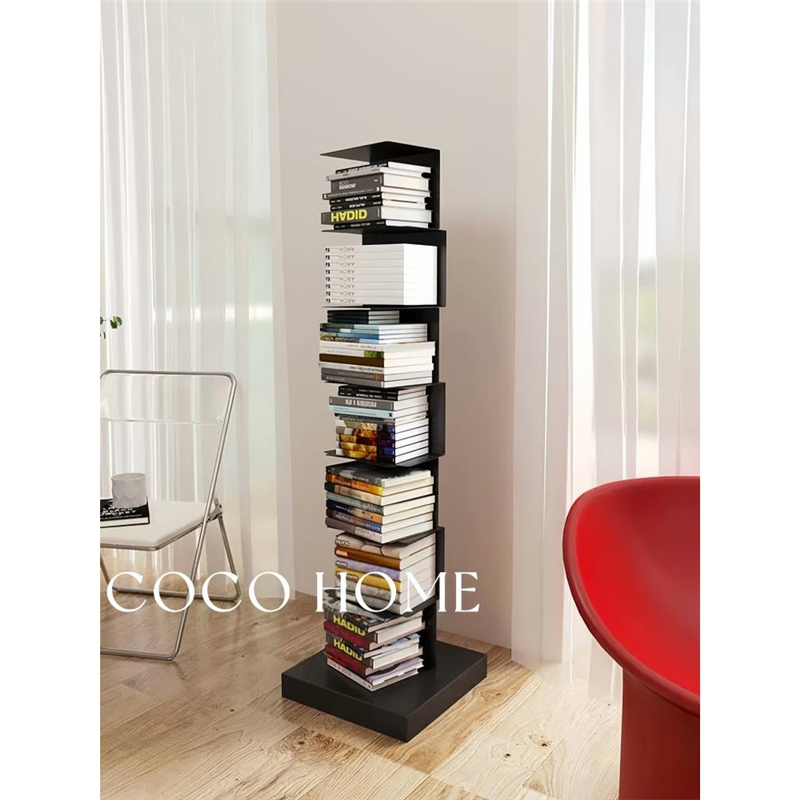 COCO HOME隐形书架落地置物架铁艺立式书柜客厅角落一体靠墙收纳,收纳整理,书桌收纳置物架,淘宝优惠券,粉丝福利购,淘宝优惠卷