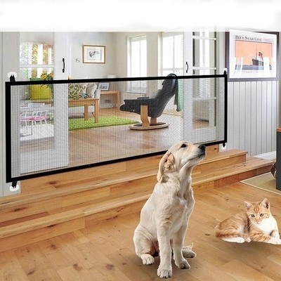 极速Dog Fence Isolation Gate Mesh Pet PlayNpen Net Baby Safe