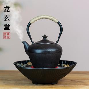 围炉煮茶电陶炉煮茶器复古铁壶煮茶壶铸铁壶泡茶家用静音烧茶炉