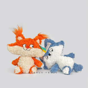 正版丑萌狐狸浣熊毛绒玩偶古灵精怪柔软睡觉抱娃娃送儿童男友礼物